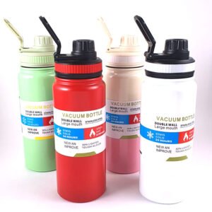 زجاجة مياه استانلس سعة 600 مل بيد